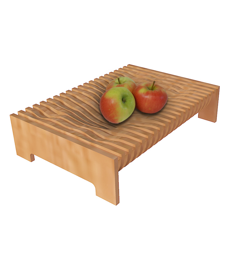 Obstschale aus Holz