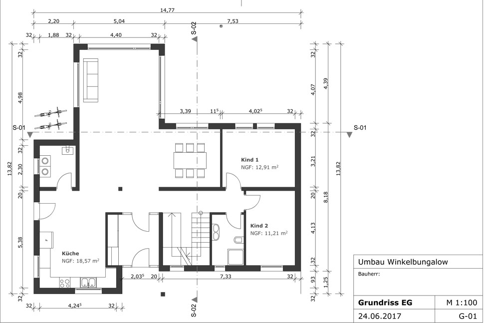 Midcentury - Grundriss EG