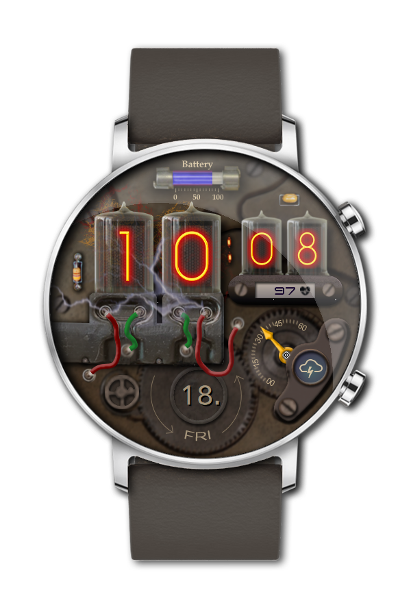 Watchface steam punk Uhr by Till Beyer